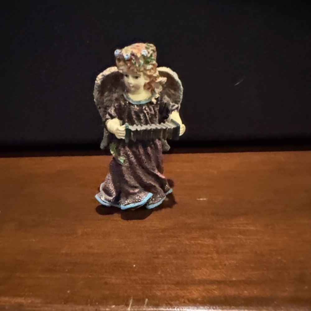 Brown Angel Figurine with Wings